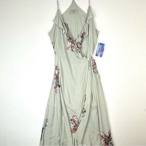 NWT Lucy love Limited Edition Spaghetti Strap Wrap Maxi Dress